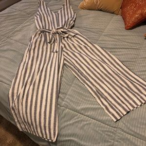 Striped Jumpsuit-Max Studio